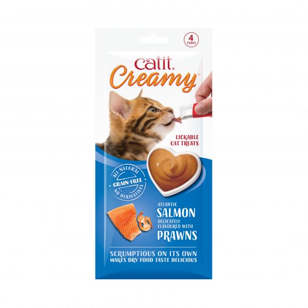 44453_Catit Creamy_Atlantic Salmon with Prawns_4 pack_UK